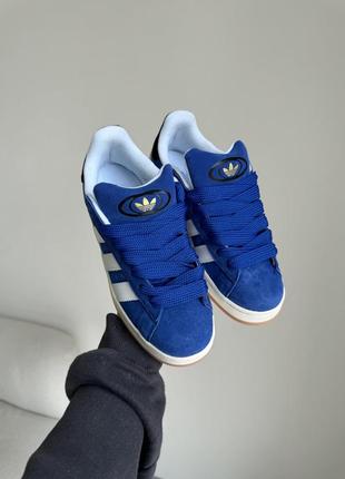 Адидас кампус синие adidas campus 00s blue/white9 фото