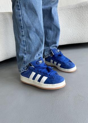 Адидас кампус синие adidas campus 00s blue/white2 фото