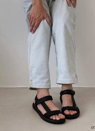 Босоножки сандалии из эко кожи на липучках