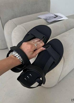 Босоножки сандалии из эко кожи на липучках