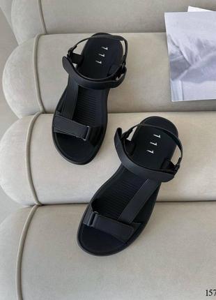 Босоножки сандалии из эко кожи на липучках