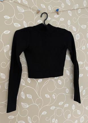 Кроп-топ с длинным рукавом