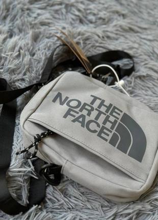 Мессенджер the north face серого цвета5 фото