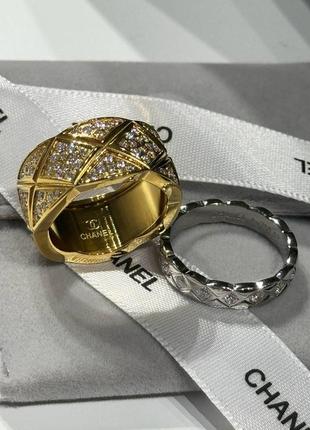 Кольцо в стиле chanel люкс