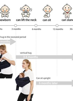 Cuby перенесення для малюків, дихаюча регульована перенесення, м'який слінг3 фото