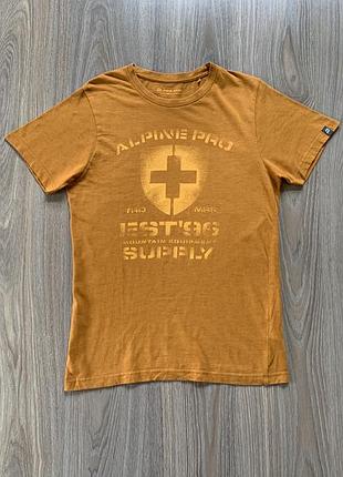 Чоловіча бавовняна футболка з принтом alpine pro