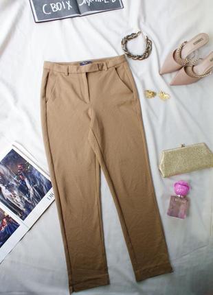Базові бежеві штани брюки стрейч від m&s1 фото