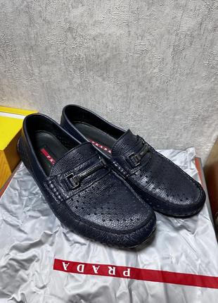 Prada 🔥🔥мужские кожаные мокасины