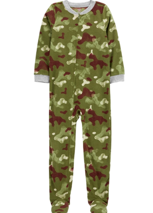 Флисовый человечек поддева слип картерс пижама carters хаки