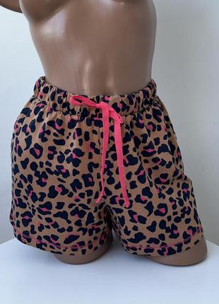 Шорты натуральные  хлопок+модал  в леопардовыц принт m&s