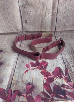 Пояс розовый из мягкой кожи