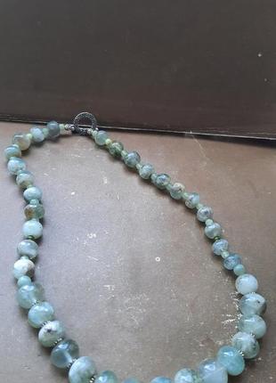 Шикарне дизайнерське намисту з преніту5 фото