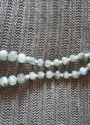 Шикарне дизайнерське намисту з преніту3 фото