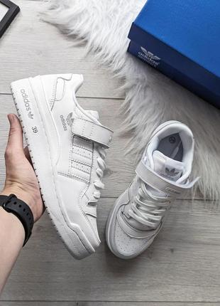 Жіночі кросівки adidas forum 84 white білі2 фото