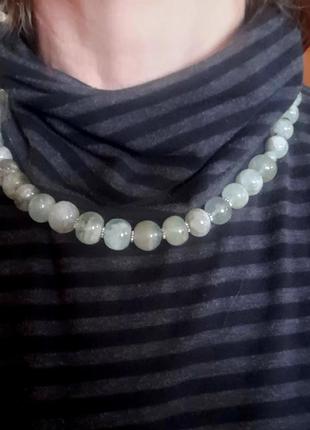 Шикарне дизайнерське намисту з преніту9 фото