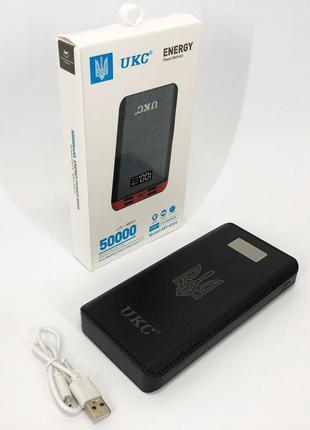 Акумулятор портативний павербанк power bank ukc art-4148/4204. 50000mah, 4usb, зовнішній акумулятор2 фото