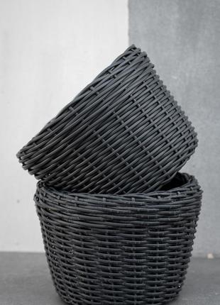 Кашпо, кашпо из ротанга 10л, ротанг, ручная работа