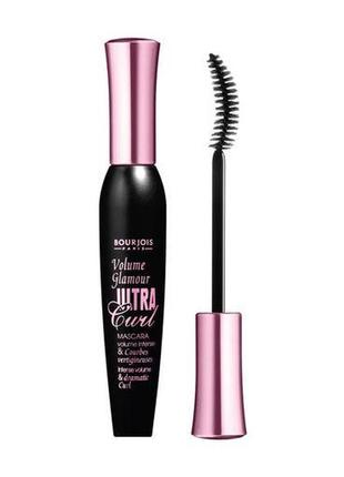 Туш для вій bourjois volume glamour ultra curl mascara чорна, 12 мл