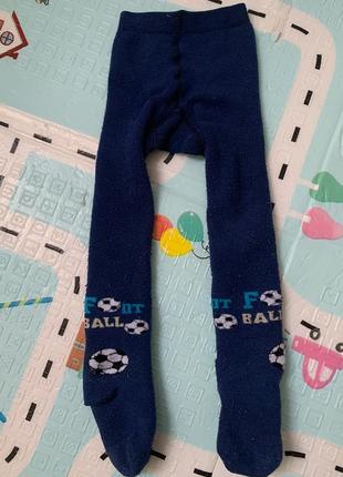 Колготки з малюнком, колготи хлопчику, теплі зимові колготи 98 розмір