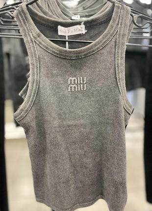 Майка miu miu міу міу майка