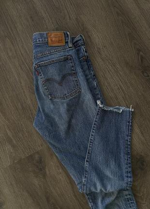 Джинси сині блакитні скінні levi’s