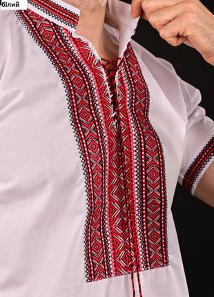 Сорочка вишиванка чоловіча з коротким рукавом (тр-348685)1 фото