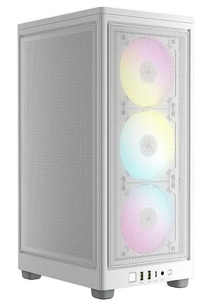 Корпус corsair 2000d rgb airflow white (cc-9011247-ww) без бж