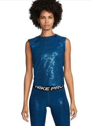 Майка жіноча футболка з коротким рукавом для тренінгу nike pro dri-fit sparkle нова оригінал