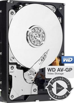 Накопичувач hdd sata 2.0tb wd, 64mb, caviar av-gp (wd20eurx) refurbished