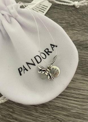 Срібний шарм намистина підвіска намистина-підвіска для браслету пандора pandora нова з біркою та пробою s925 срібло 925 проби світлячок3 фото