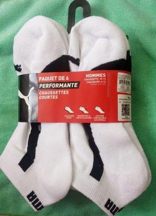 Шкарпетки чоловічі puma half terry low-cut socks2 фото