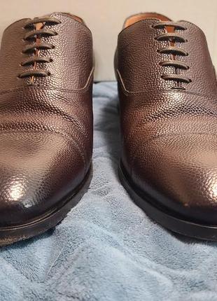 Кожаные туфли santoni италия2 фото