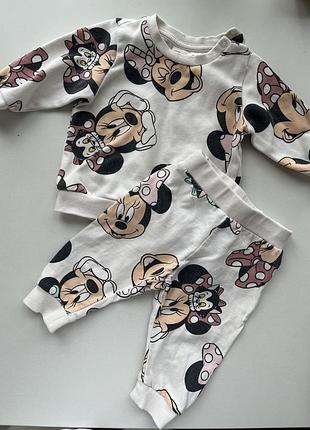 Костюм для младенца микки маус h&amp;m 68(4-6 мес) белый