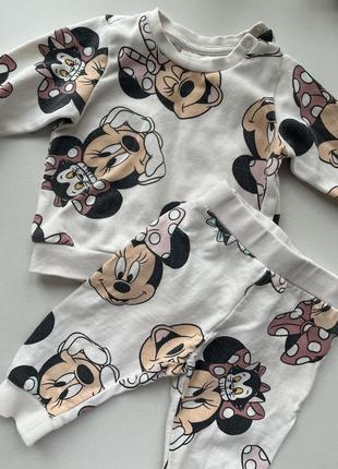 Костюм для младенца микки маус h&amp;m 68(4-6 мес) белый