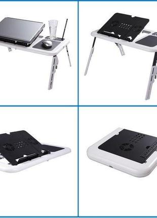 Портативна підставка для ноутбука кулер colerpad e-table ld09, складний компактний столик з охолодженням