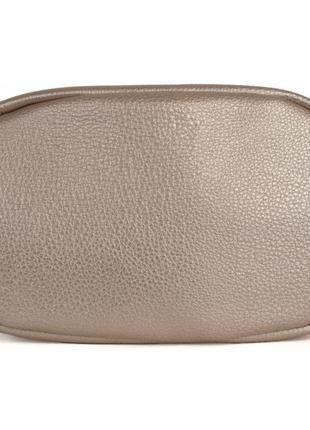 Женская,стильная сумочка,материал эко-кожа,одна средняя ручка,1 длинная,одно отделение (l-1051) золото-розовая7 фото