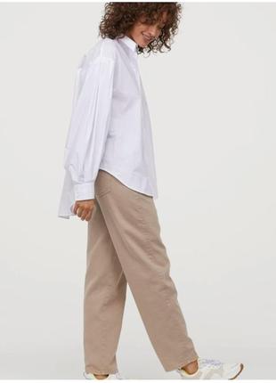 Hennes &amp; mauritz (h&amp;m) белая стильная рубашка блуза оверсайз oversize бренд h&amp;m, р.l.4 фото