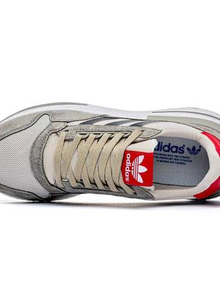 👟качественные кроссовки adidas zx 500 grey👟8 фото