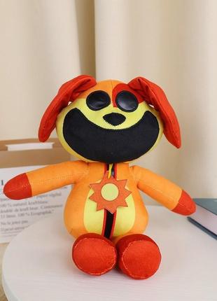 Догдей (пекло пес) из poppy playtime мягкая игрушка 28 см. smiling critters!1 фото