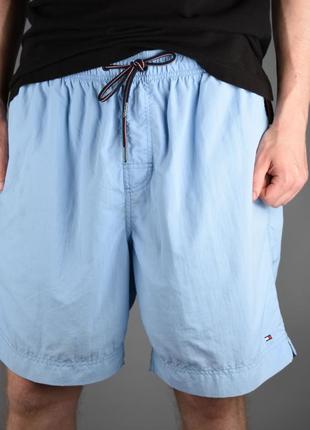 Tommy hilfiger мужские шорты голубые легкие размер xl2 фото