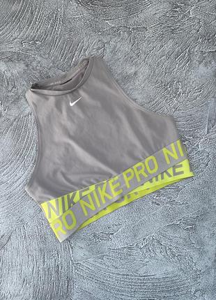 Топ/ бра nike pro стан нюанс на фото розмір l4 фото