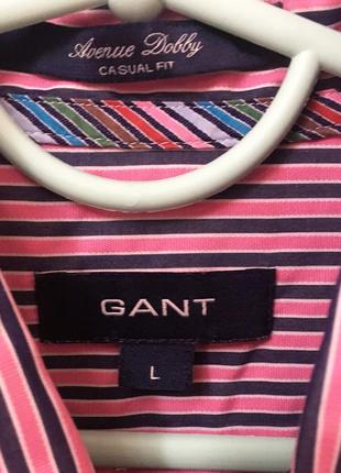 Gant сорочка чоловіча нова в смужку бавовна оригінал l2 фото