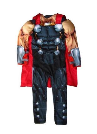 Карнавальный костюм с плащом thor тор marvel avengers новогодний хэллоуин halloween tesco2 фото