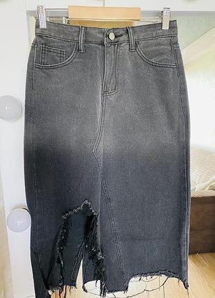 Джинсовая юбка 2