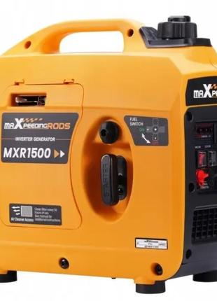 Инверторный бензиновый генератор maxpeedingrods mxr1500, номинал 1,0 квт, ручной старт