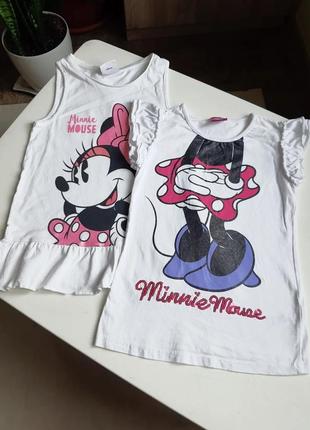 Комплект набор классных футболок маек с минни1 фото