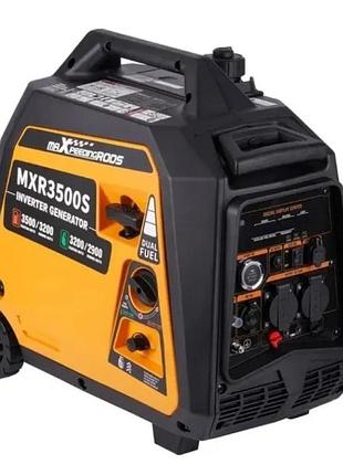 Инверторный бензиновый-газовый генератор maxpeedingrods mxr3500s, номинал 3,2 квт, электростарт1 фото