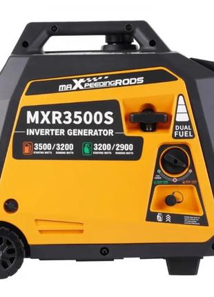 Инверторный бензиновый-газовый генератор maxpeedingrods mxr3500s, номинал 3,2 квт, электростарт2 фото