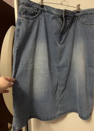 Юбка джинсовая, размер 64-663 фото