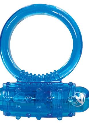 Ерекційне кільце - vibro ring silikon blue